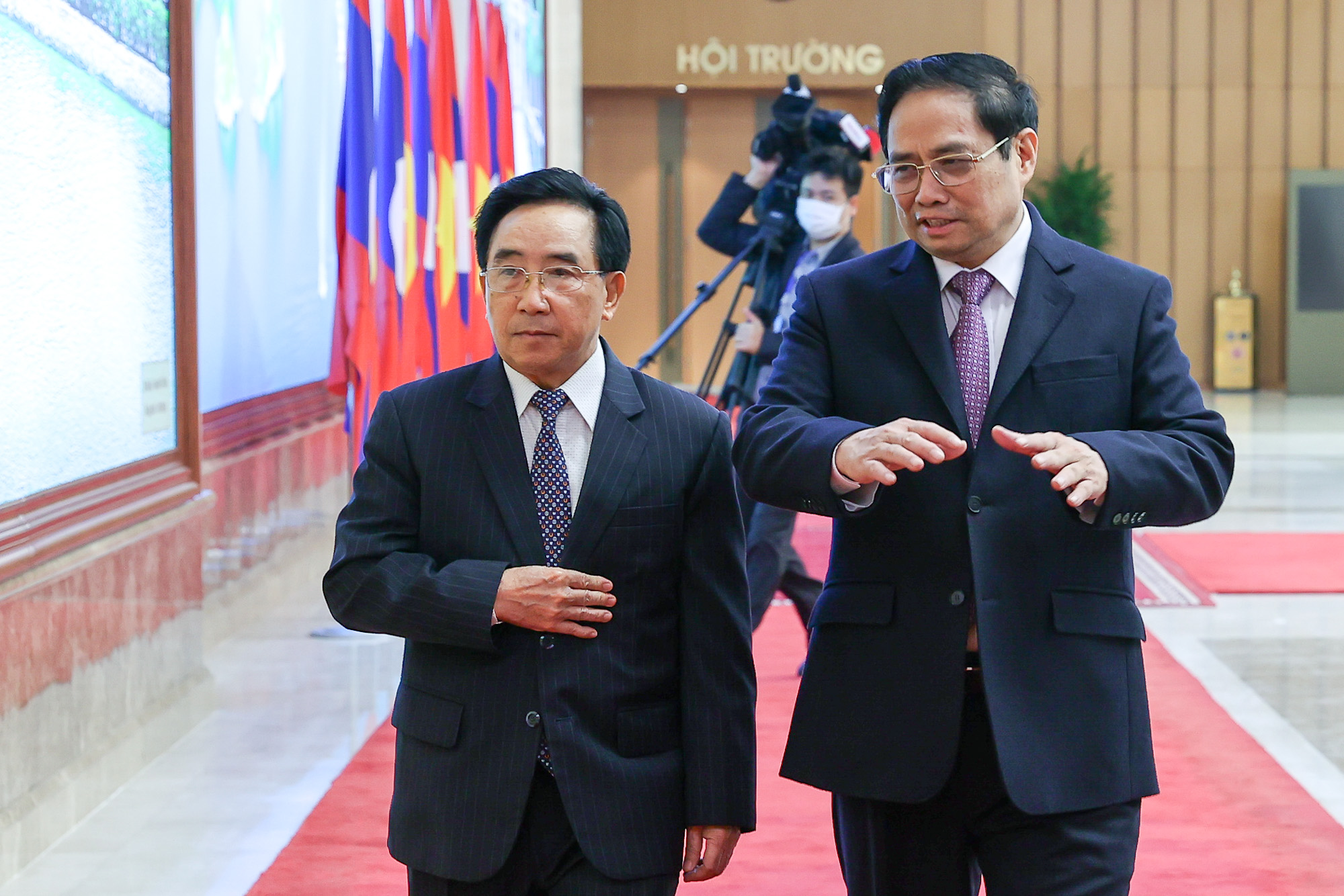 Chùm ảnh: Kỳ họp lần thứ 44 Ủy ban liên Chính phủ về hợp tác song phương Việt Nam-Lào - Ảnh 2.