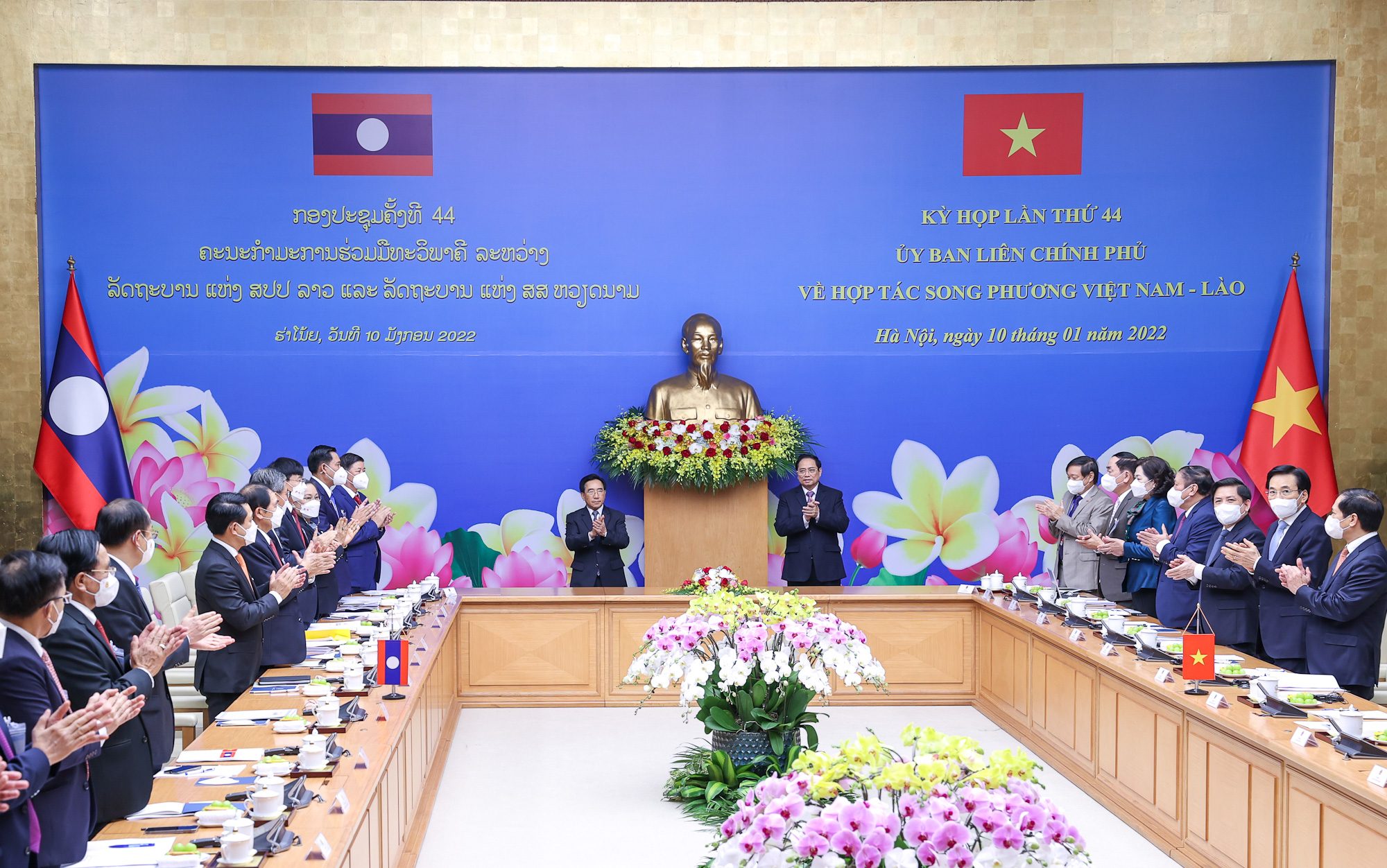 Chùm ảnh: Kỳ họp lần thứ 44 Ủy ban liên Chính phủ về hợp tác song phương Việt Nam-Lào - Ảnh 6.