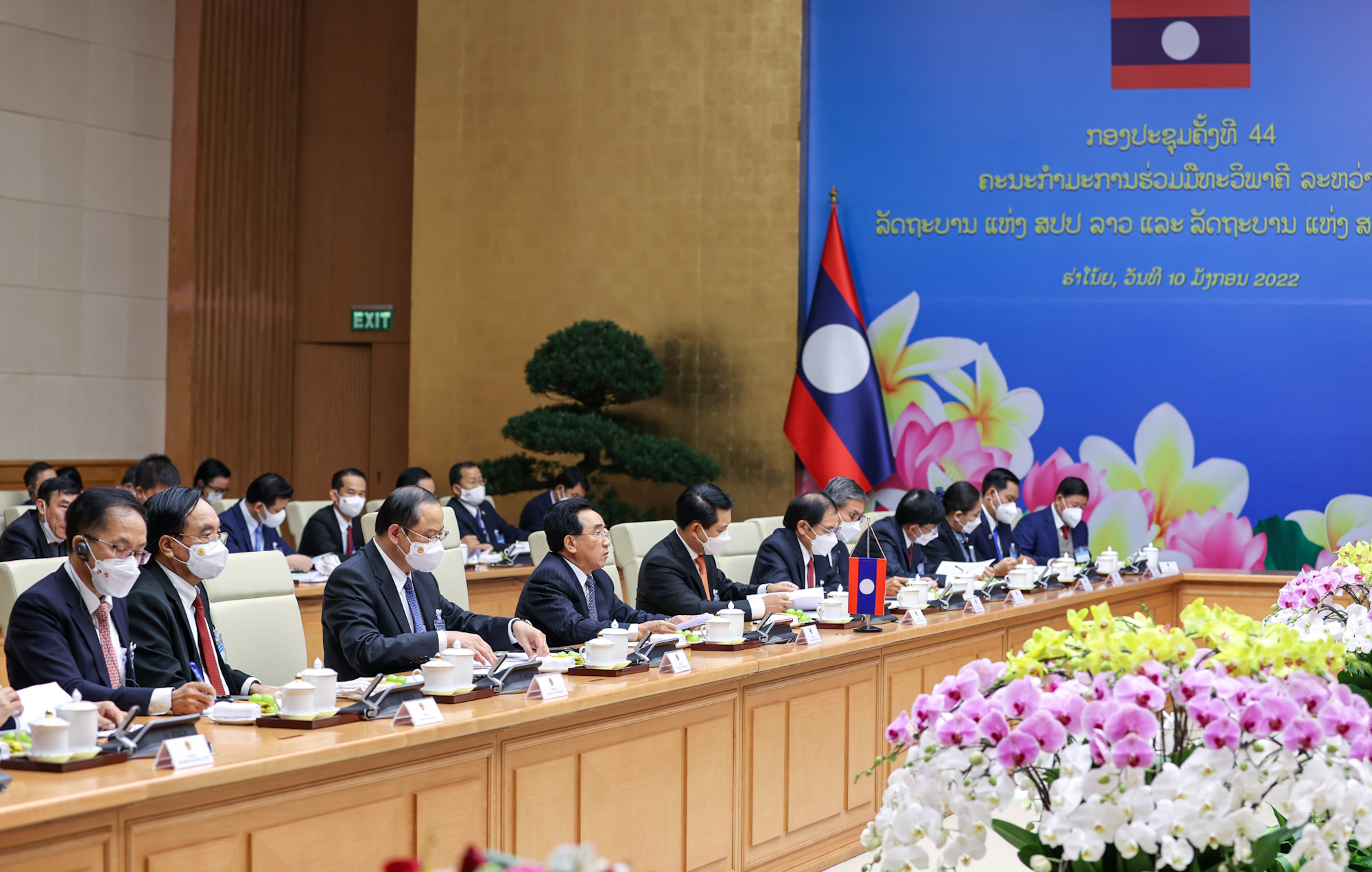 Chùm ảnh: Kỳ họp lần thứ 44 Ủy ban liên Chính phủ về hợp tác song phương Việt Nam-Lào - Ảnh 4.