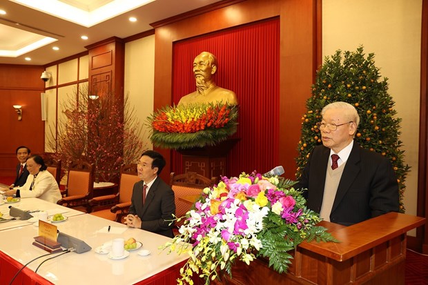 Toàn văn phát biểu của Tổng Bí thư tại cuộc gặp mặt đại biểu người cao tuổi - Ảnh 1. Toàn văn phát biểu của Tổng Bí thư tại cuộc gặp mặt đại biểu người cao tuổi - Ảnh 1.