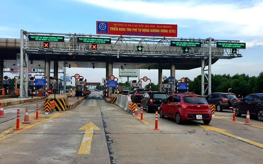 Cao tốc Hà Nội-Hải Phòng từ chối phục vụ xe chưa dán thẻ ETC từ 5/5