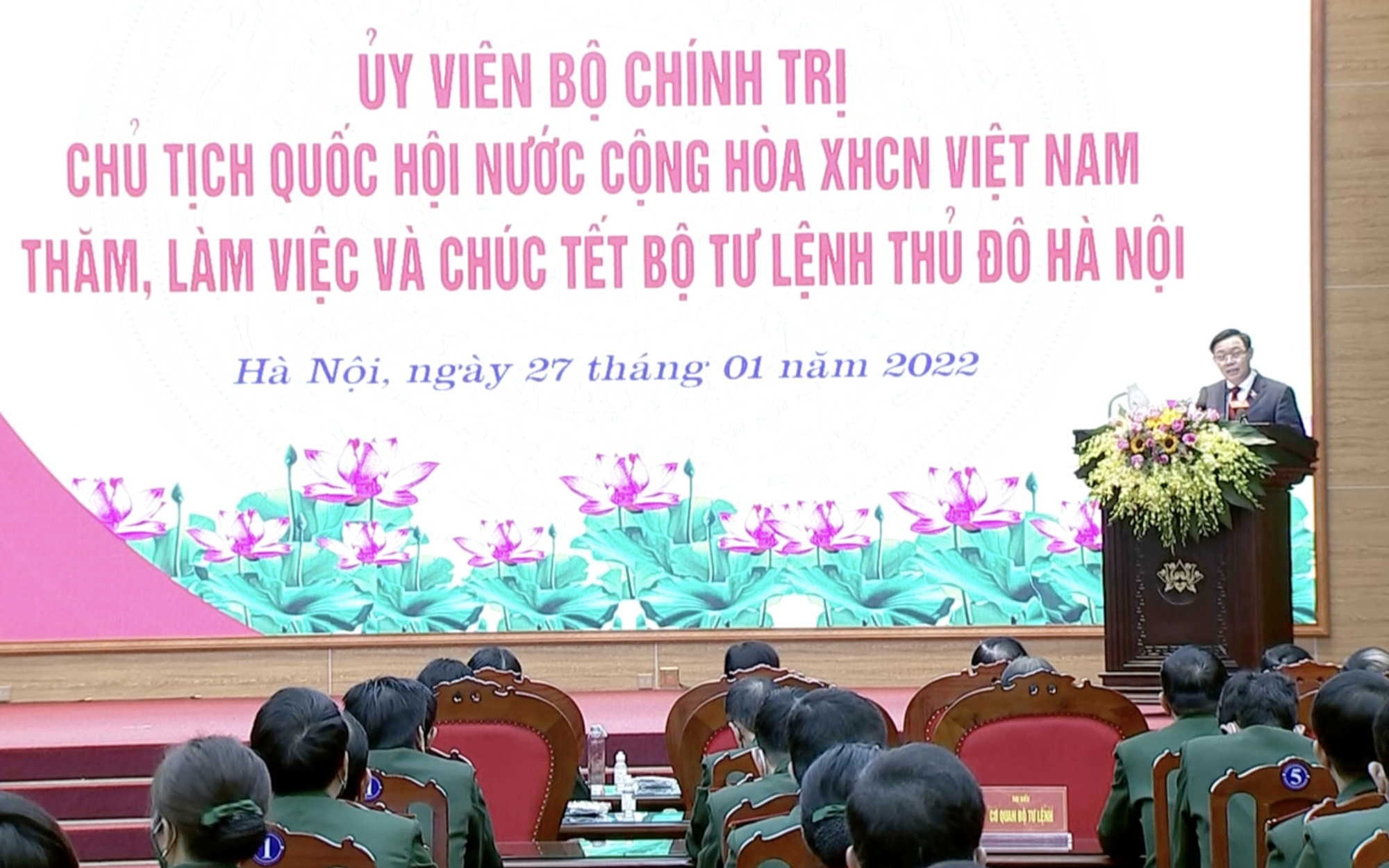 Chủ tịch Quốc hội thăm, chúc Tết Bộ Tư lệnh Thủ đô Hà Nội, Bộ Tư lệnh Cảnh sát cơ động