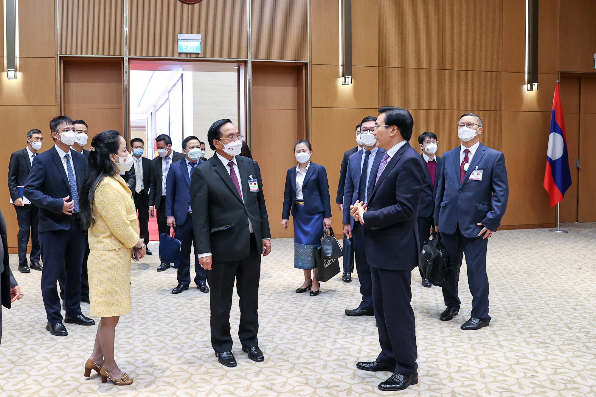 Chùm ảnh: Bộ trưởng, Chủ nhiệm Văn phòng Phủ Thủ tướng Lào thăm và làm việc tại trụ sở VPCP Việt Nam - Ảnh 4.