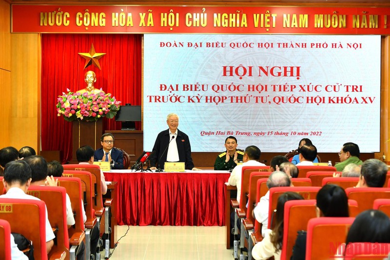 Cử tri Hà Nội đóng góp nhiều ý kiến thiết thực cho Quốc hội - Ảnh 1.