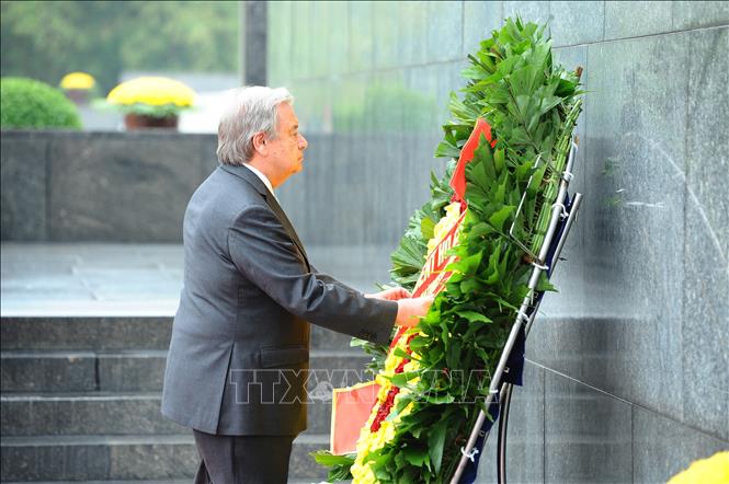 Chủ tịch nước chủ trì lễ đón chính thức và hội đàm với Tổng Thư ký Liên Hợp Quốc António Guterres - Ảnh 4.