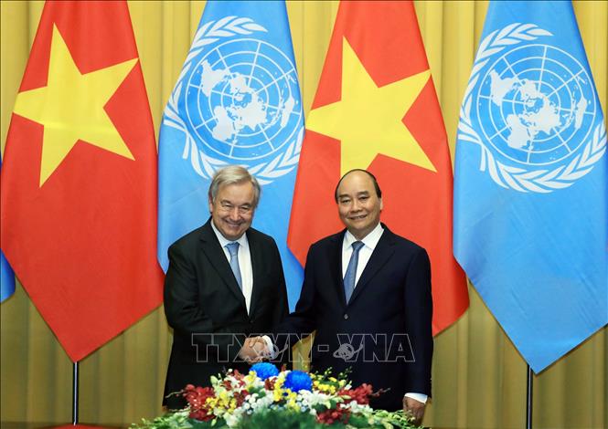 Chủ tịch nước chủ trì lễ đón chính thức và hội đàm với Tổng Thư ký Liên Hợp Quốc António Guterres - Ảnh 2.