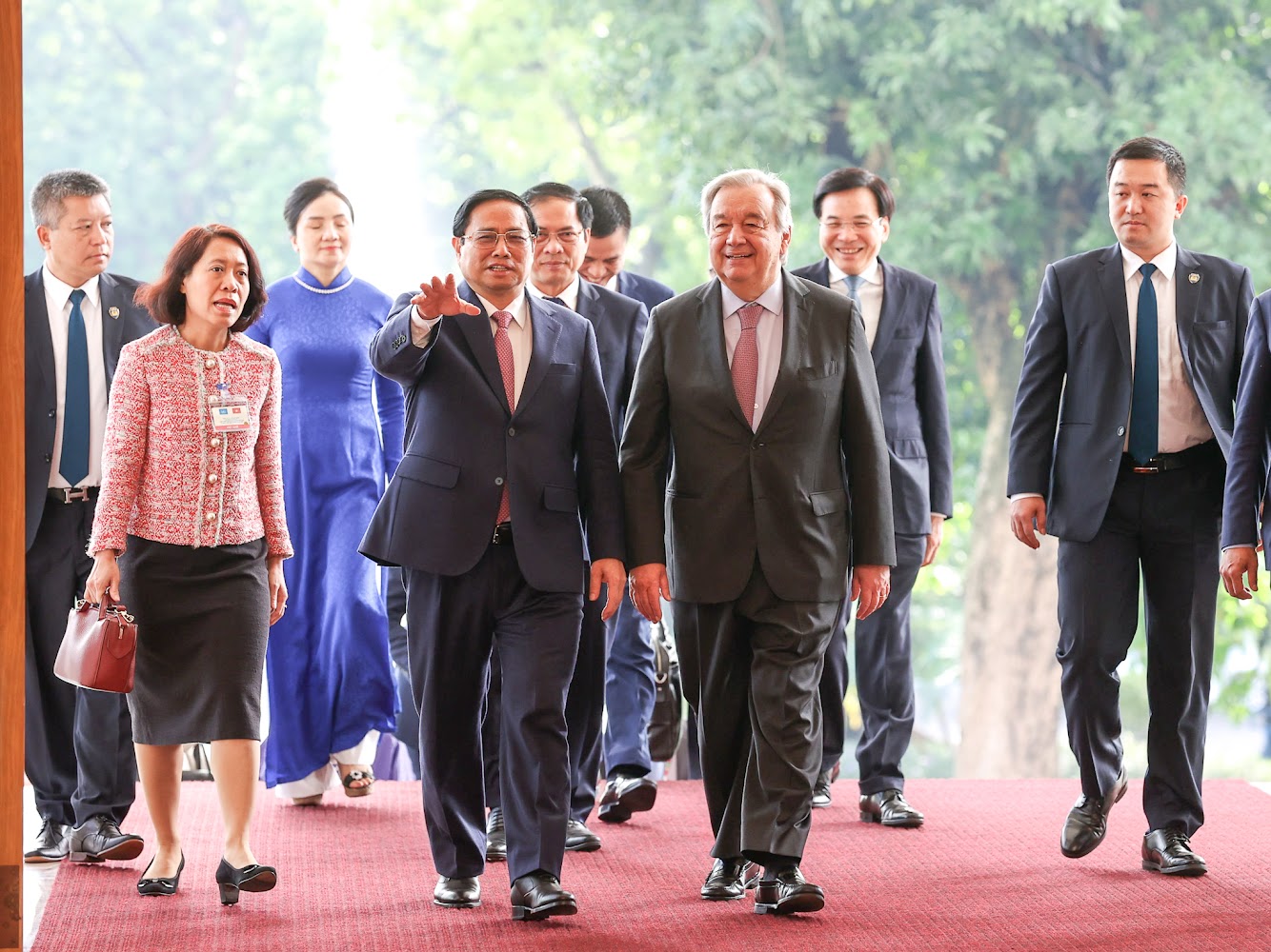 Chùm ảnh: Thủ tướng Phạm Minh Chính tiếp Tổng Thư ký LHQ  - Ảnh 2.