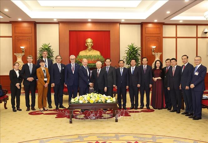 Tổng Bí thư Nguyễn Phú Trọng tiếp Thủ tướng Cộng hòa Liên bang Đức Olaf Scholz - Ảnh 3.