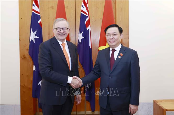 Chủ tịch Quốc hội Vương Đình Huệ hội kiến Thủ tướng Australia - Ảnh 1.
