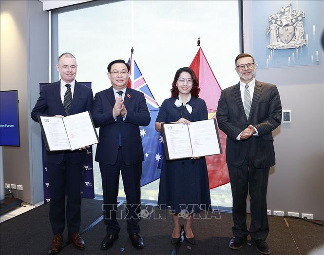 Chủ tịch Quốc hội Vương Đình Huệ dự Diễn đàn hợp tác giáo dục Việt Nam - Australia - Ảnh 2.