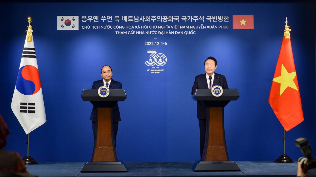Việt Nam-Hàn Quốc nâng cấp quan hệ lên 'Đối tác chiến lược toàn diện'