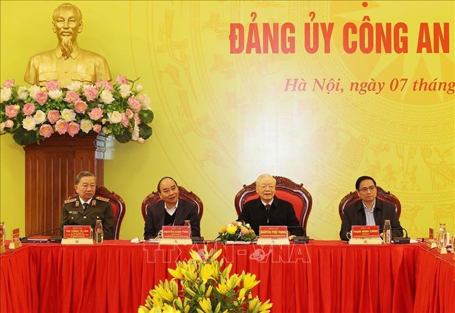 Tổng Bí thư Nguyễn Phú Trọng dự Hội nghị Đảng ủy Công an Trung ương - Ảnh 2.