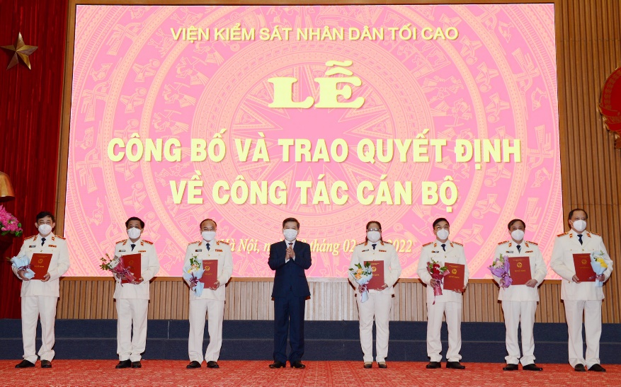 Công bố quyết định điều động, bổ nhiệm nhân sự Viện Kiểm sát nhân dân tối cao - Ảnh 1.