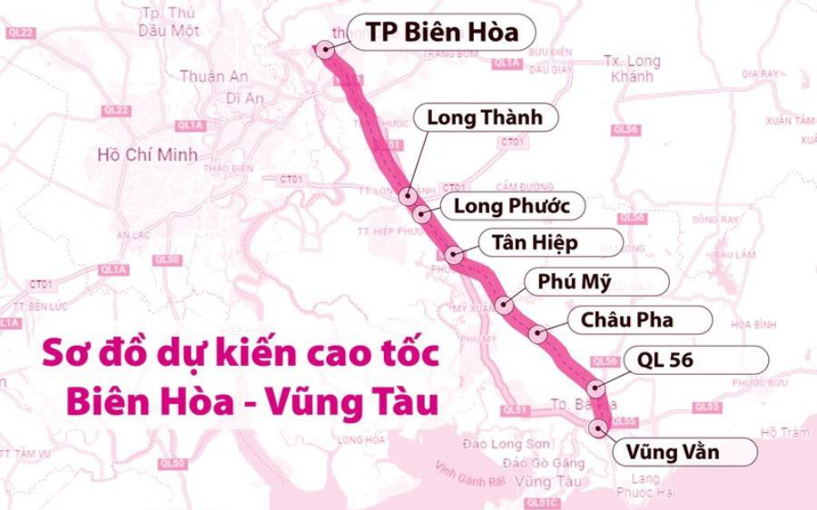 Lập Hội đồng thẩm định Báo cáo nghiên cứu tiền khả thi Dự án cao tốc Biên Hòa - Vũng Tàu
