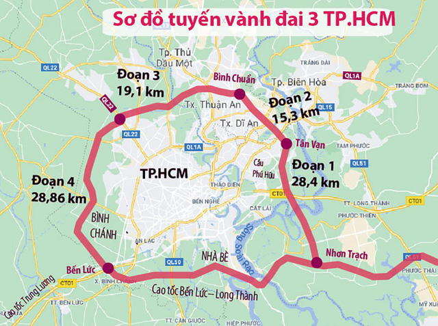 Thành lập Hội đồng thẩm định Báo cáo nghiên cứu dự án đường Vành đai 3 Thành phố Hồ Chí Minh - Ảnh 1. Thành lập Hội đồng thẩm định Báo cáo nghiên cứu dự án đường Vành đai 3 Thành phố Hồ Chí Minh - Ảnh 1.