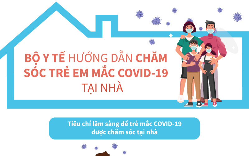 Trẻ mắc COVID-19 chăm sóc tại nhà thế nào?