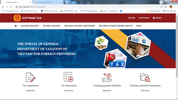 Tổng cục Thuế hướng dẫn nhà cung cấp ở nước ngoài nộp thuế qua mạng Internet - Ảnh 1.