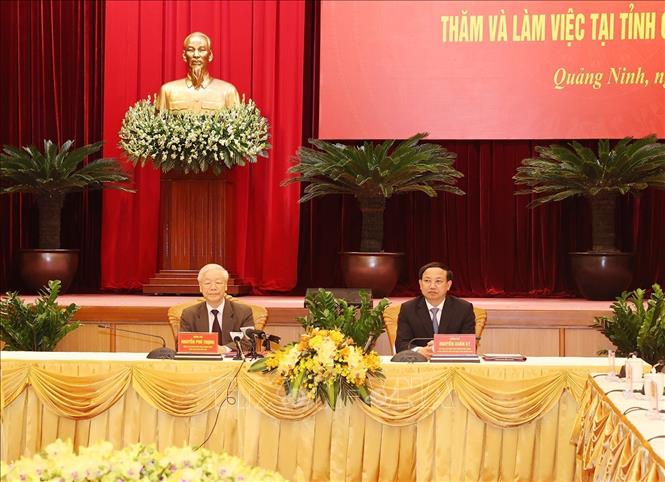 Tổng Bí thư Nguyễn Phú Trọng thăm và làm việc tại tỉnh Quảng Ninh - Ảnh 3.