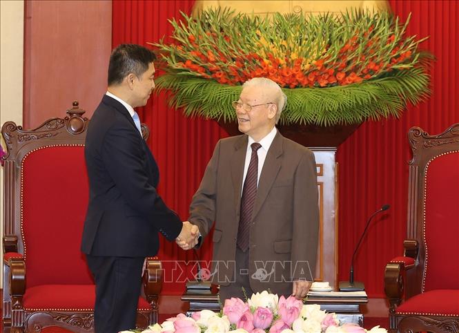 Tổng Bí thư Nguyễn Phú Trọng tiếp Chủ tịch Quốc hội Singapore - Ảnh 1.