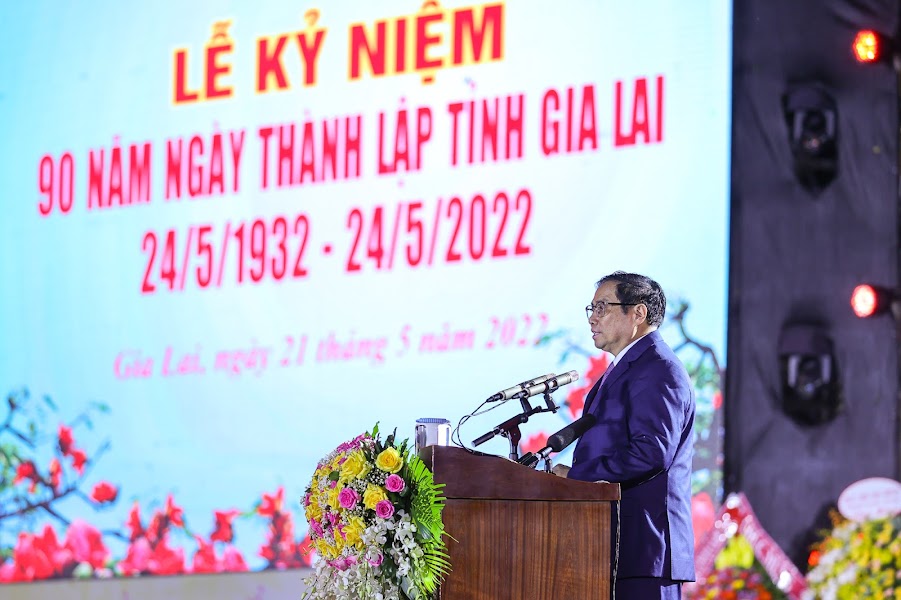 Thủ tướng Phạm Minh Chính dự lễ kỷ niệm 90 năm thành lập tỉnh Gia Lai - Ảnh 4.