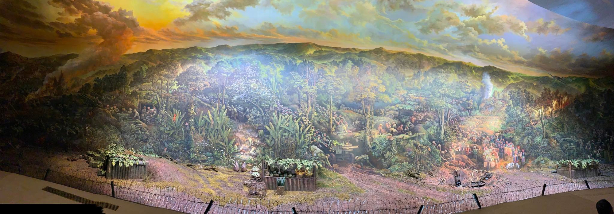 Ấn tượng tranh panorama tái hiện Chiến thắng Điện Biên