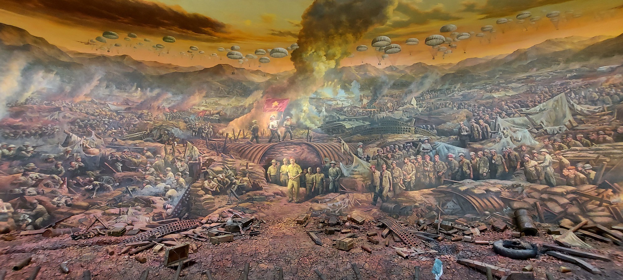Ấn tượng tranh panorama tái hiện Chiến thắng Điện Biên - Ảnh 10.