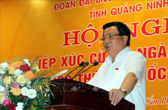 Đồng chí Nguyễn Xuân Thắng tiếp xúc cử tri ngành than - Ảnh 1.