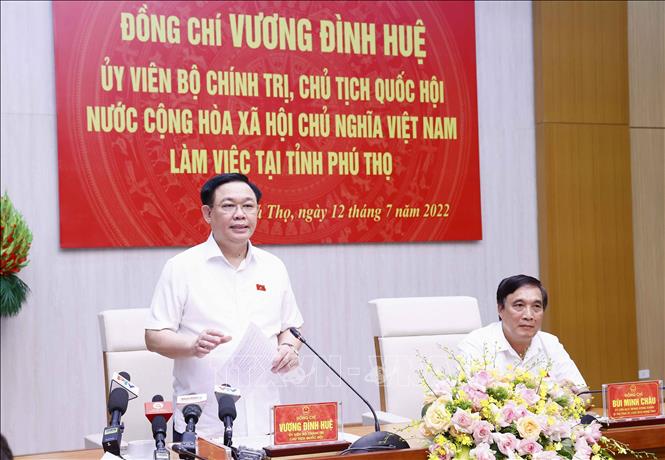 Chủ tịch Quốc hội làm việc với Ban Thường vụ Tỉnh ủy Phú Thọ - Ảnh 2.