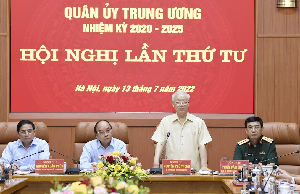 Tổng Bí thư Nguyễn Phú Trọng chủ trì Hội nghị Quân ủy Trung ương triển khai nhiệm vụ trọng tâm 6 tháng cuối năm 2022 - Ảnh 2.