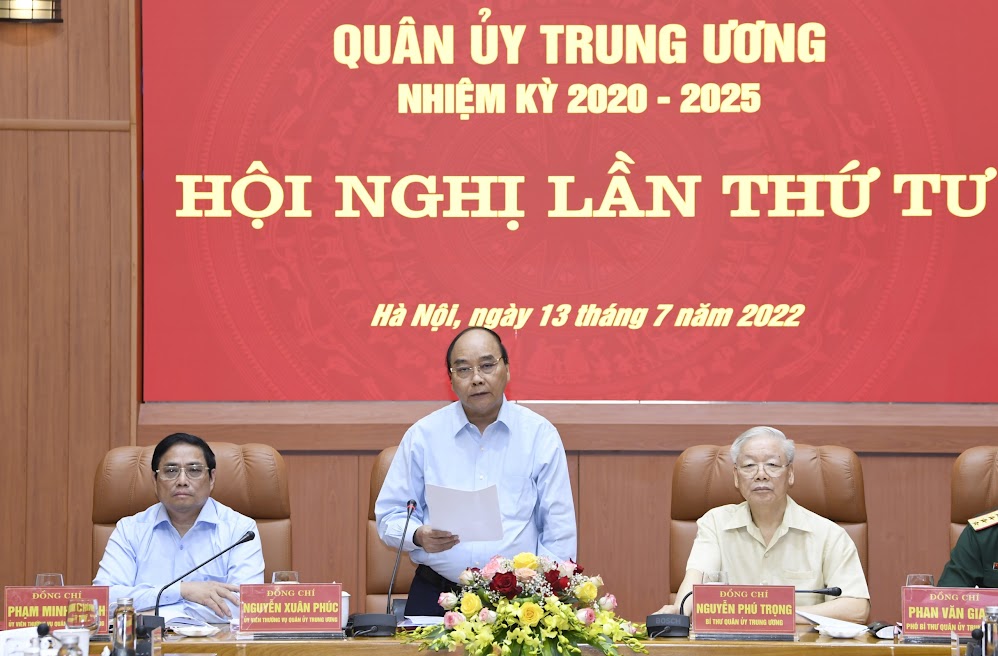 Tổng Bí thư Nguyễn Phú Trọng chủ trì Hội nghị Quân ủy Trung ương triển khai nhiệm vụ trọng tâm 6 tháng cuối năm 2022 - Ảnh 5.