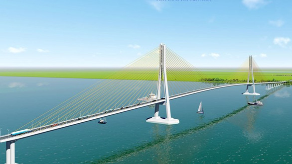 Điều chỉnh chủ trương đầu tư xây dựng cầu Đại Ngãi - Ảnh 1.