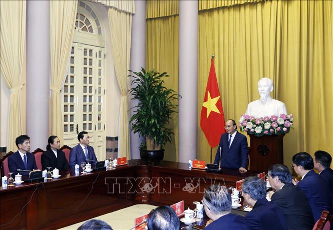 Chủ tịch nước: Kinh tế luôn là điểm sáng trong quan hệ hợp tác Việt Nam-Hàn Quốc - Ảnh 1.