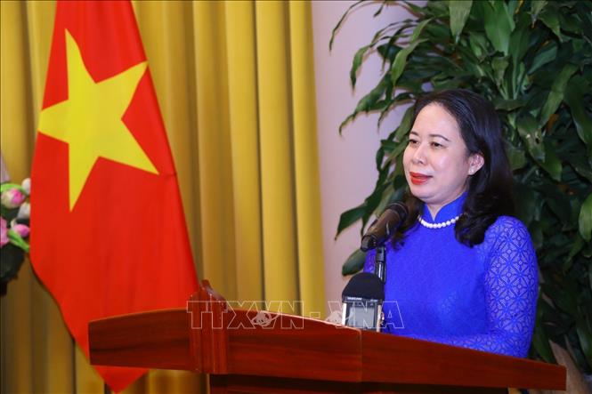 Phó Chủ tịch nước tiếp Đoàn đại biểu người có công tiêu biểu tỉnh Bình Định - Ảnh 1.