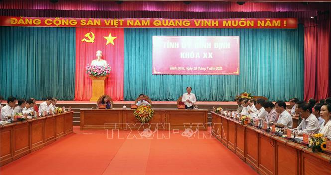 Thường trực Ban Bí thư Võ Văn Thưởng làm việc tại tỉnh Bình Định - Ảnh 2.