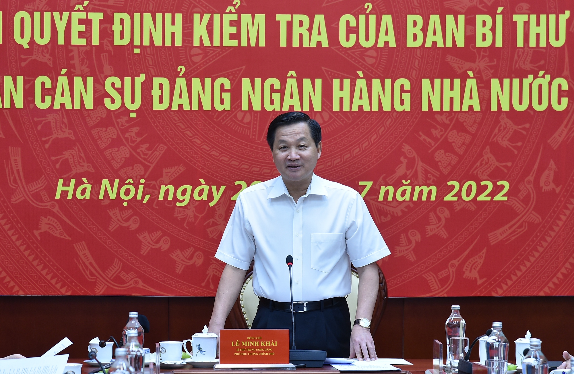 Ban Bí thư Trung ương Đảng kiểm tra Ban Cán sự Đảng Ngân hàng Nhà nước Việt Nam - Ảnh 1.