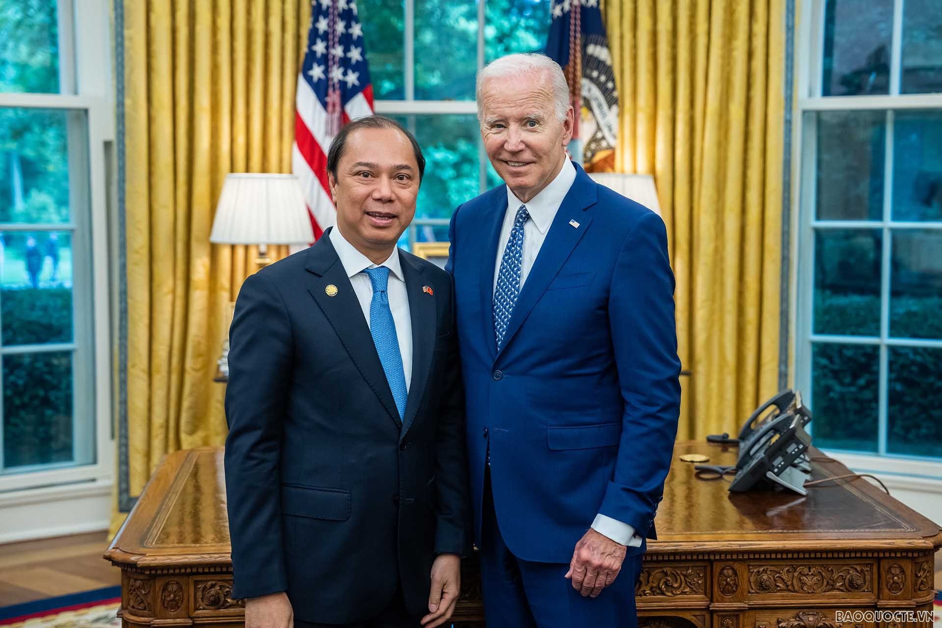 Tổng thống Joe Biden chào mừng Đại sứ Nguyễn Quốc Dũng nhận nhiệm vụ tại Hoa Kỳ - Ảnh 1.