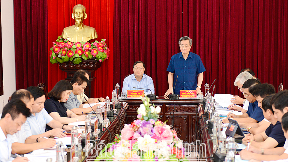 Đoàn kiểm tra của Bộ Chính trị làm việc tại Nam Định - Ảnh 2.