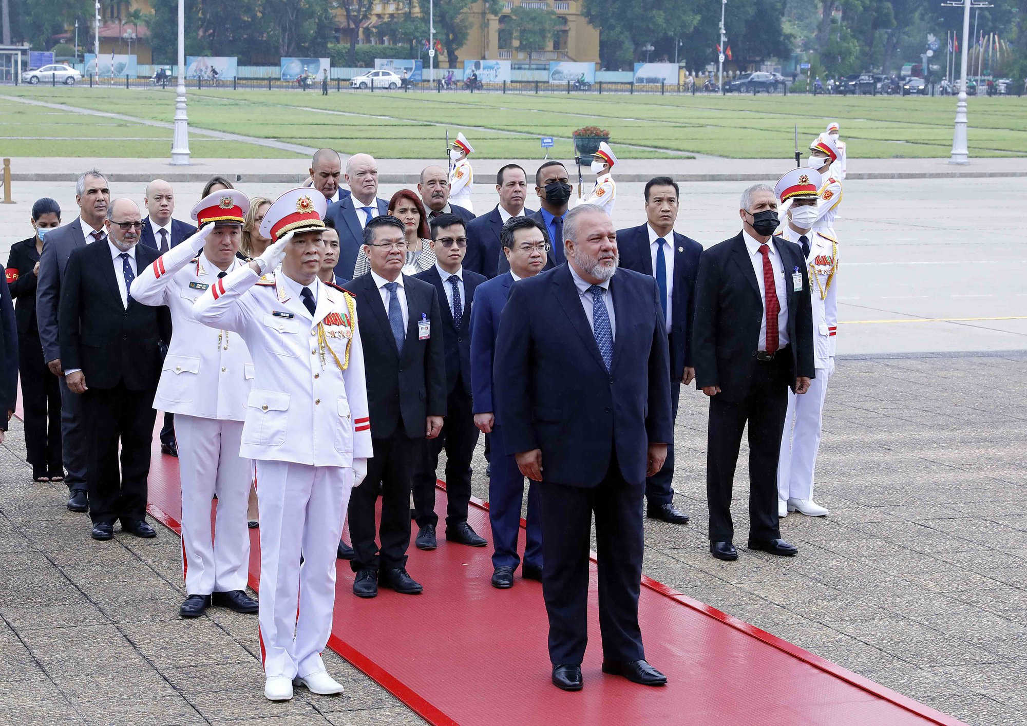 Chùm ảnh: Thủ tướng Phạm Minh Chính đón, hội đàm với Thủ tướng Cộng hòa Cuba - Ảnh 8.