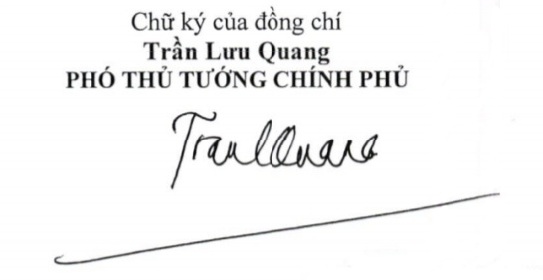 Giới thiệu chữ ký của 2 Phó Thủ tướng - Ảnh 2.