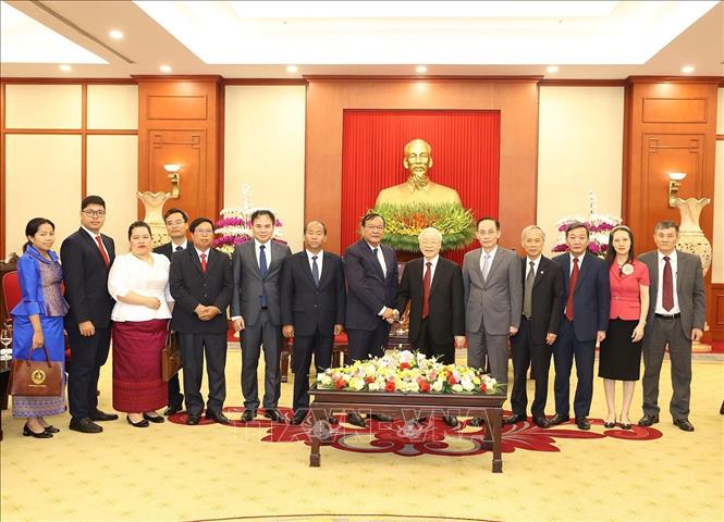 Tổng Bí thư Nguyễn Phú Trọng tiếp Trưởng Ban Đối ngoại Trung ương Đảng Nhân dân Campuchia - Ảnh 2.