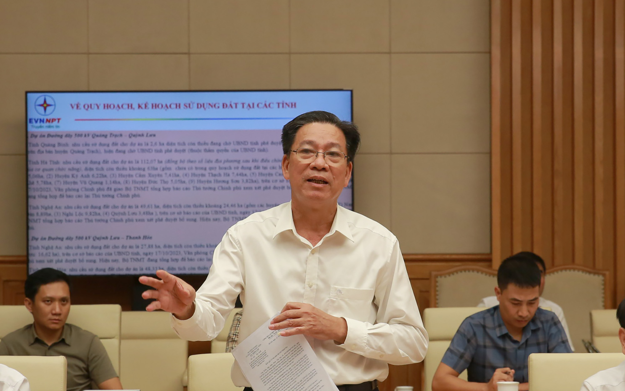 Đại diện UBND tỉnh Thanh Hoá phát biểu tại cuộc họp - Ảnh: VGP/Minh Khôi