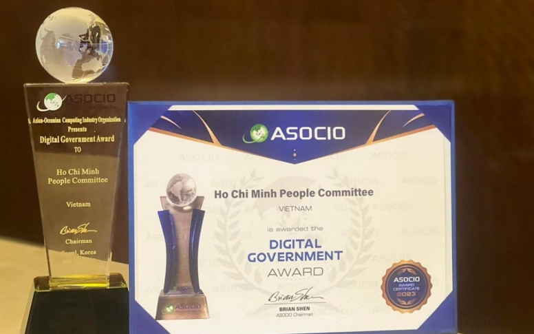 TPHCM đoạt giải Chính quyền số xuất sắc ASOCIO 2023
