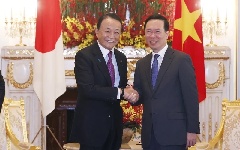 Chủ tịch nước Võ Văn Thưởng tiếp lãnh đạo các đảng và những người bạn Nhật Bản thân thiết- Ảnh 2.
