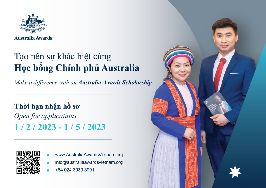 Thông báo Học bổng chính phủ Australia năm 2023 cho công dân Việt nam - Ảnh 1.