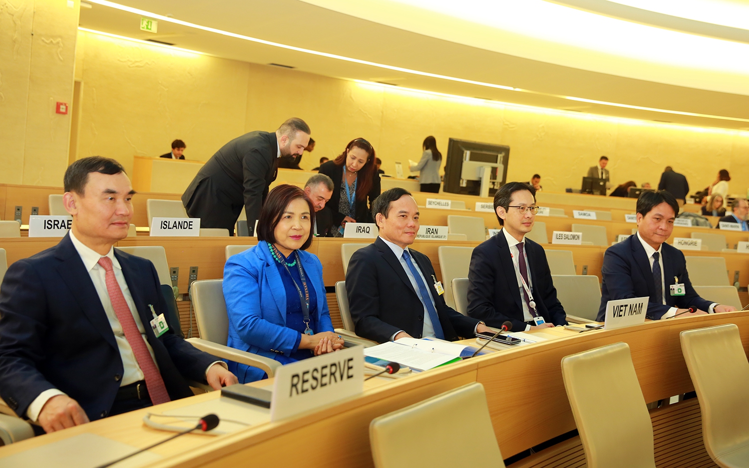 Phó Thủ tướng Trần Lưu Quang phát biểu tại Hội đồng Nhân quyền Liên Hợp Quốc