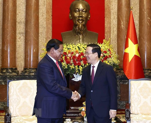 Chủ tịch nước Võ Văn Thưởng tiếp Phó Thủ tướng Campuchia - Ảnh 2.