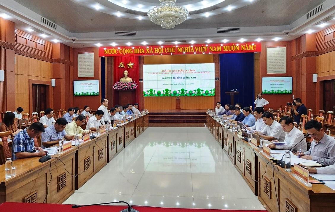 Bộ trưởng, Chủ nhiệm Ủy ban Dân tộc làm việc với tỉnh Quảng Nam - Ảnh 2. Bộ trưởng, Chủ nhiệm Ủy ban Dân tộc làm việc với tỉnh Quảng Nam - Ảnh 2.