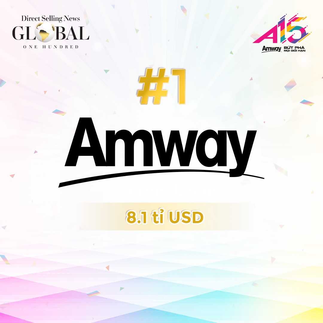 Amway tiếp tục giữ vị trí số 1 thế giới về lĩnh vực bán hàng trực tiếp - Ảnh 1. Amway tiếp tục giữ vị trí số 1 thế giới về lĩnh vực bán hàng trực tiếp - Ảnh 1.