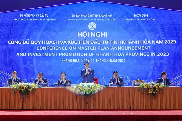 Thủ tướng Chính phủ dự Hội nghị công bố Quy hoạch và Xúc tiến đầu tư tỉnh Khánh Hòa năm 2023 - Ảnh 1. Thủ tướng Chính phủ dự Hội nghị công bố Quy hoạch và Xúc tiến đầu tư tỉnh Khánh Hòa năm 2023 - Ảnh 1.