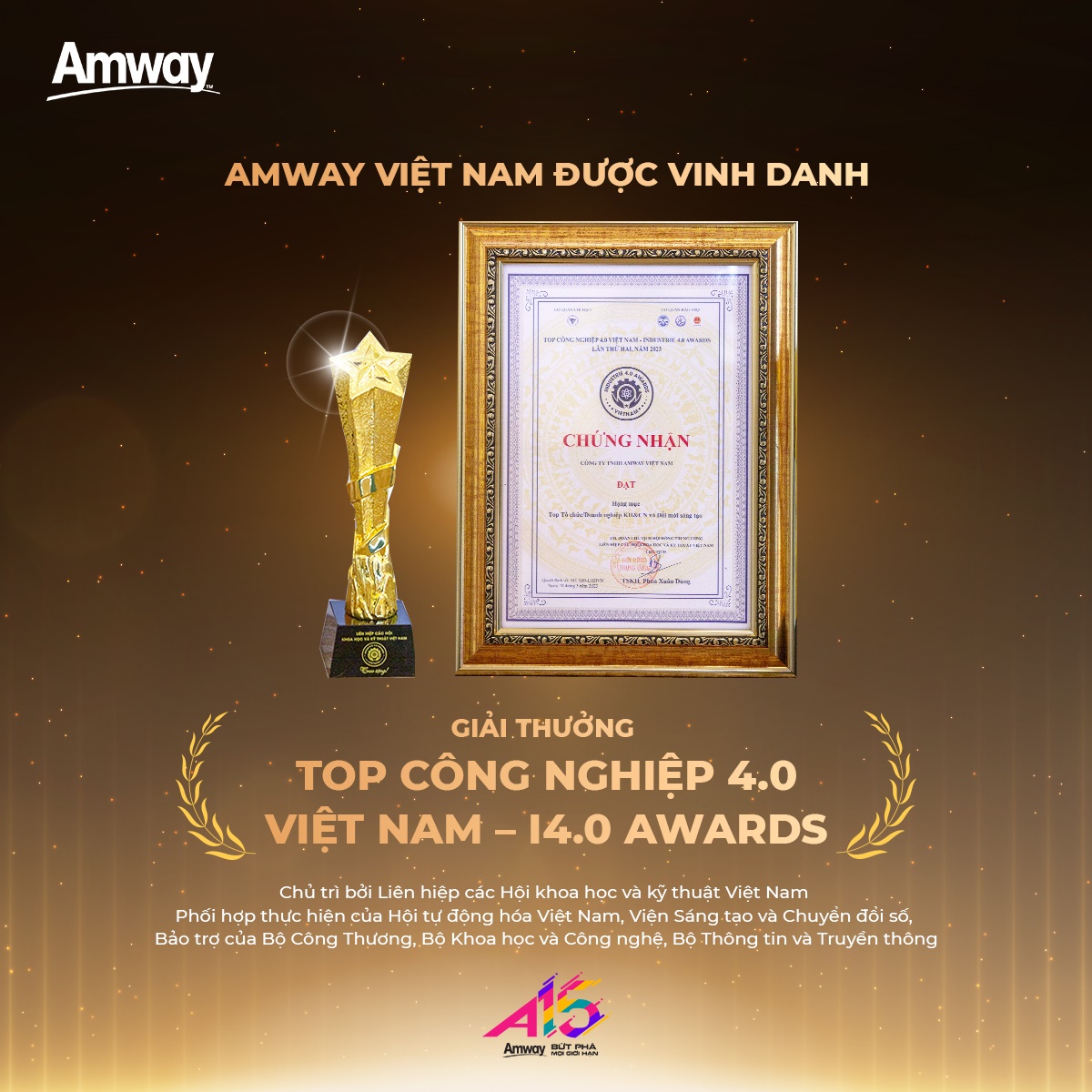 Amway Việt Nam vinh dự nhận giải thưởng Top Công nghiệp 4.0 Việt Nam – I4.0 Awards - Ảnh 2. Amway Việt Nam vinh dự nhận giải thưởng Top Công nghiệp 4.0 Việt Nam – I4.0 Awards - Ảnh 2.